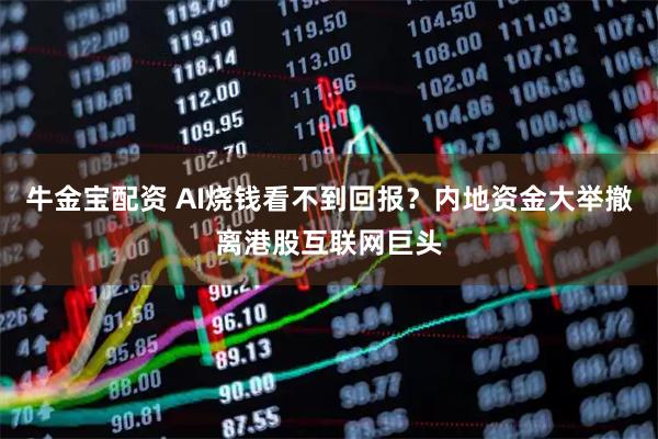 牛金宝配资 AI烧钱看不到回报？内地资金大举撤离港股互联网巨头